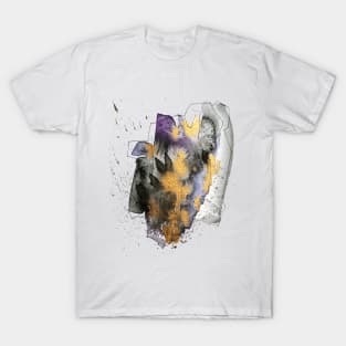 Abstract pattern Watercolor paint brush Mixed Media Art T-Shirt